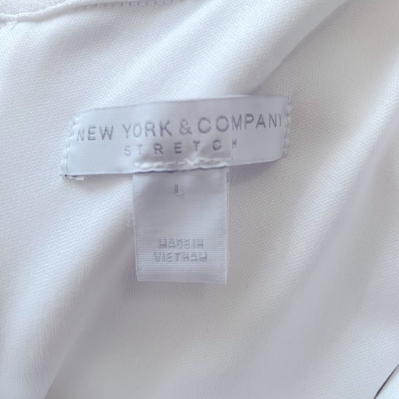 New York & Company white midi dress size Large - Picture 3 of 5
